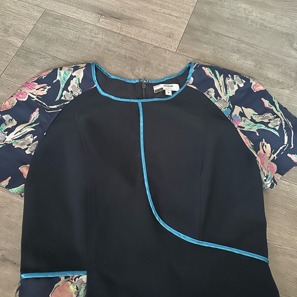 Jason Wu Collective Navy Floral Sheath 8 - Picture 8 of 8